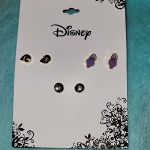Disney's Ursula 3 piece earring set NWT